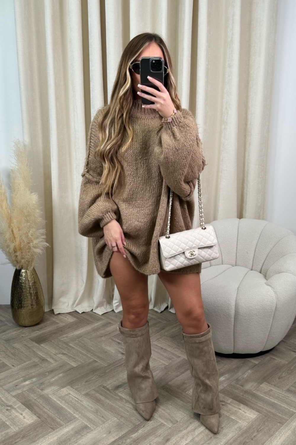 Tan suede thigh boots sales
