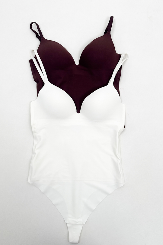 MULTI PACK FALLON WHITE & CHOCOLATE BODYSUIT