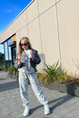 Mini Bambi Faux leather jacket