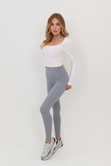 Glamify Dove Grey Buttery Soft Legging Leggings