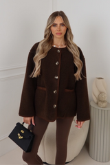 Evie Brown teddy jacket
