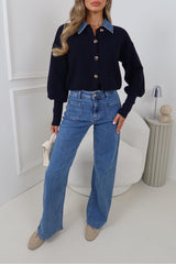 LOIS BLUE STRAIGHT  LEG FRONT POCKET JEANS