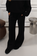 Glamify everyday essential black straight leg jogger
