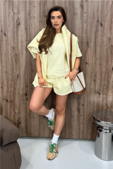 GLAMIFY EVERYDAY ESSENTIAL BUTTER YELLOW SWEATSHIRT