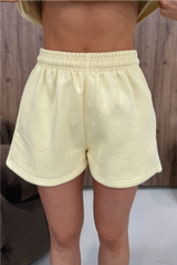 GLAMIFY EVERYDAY ESSENTIAL BUTTER YELLOW SHORTS