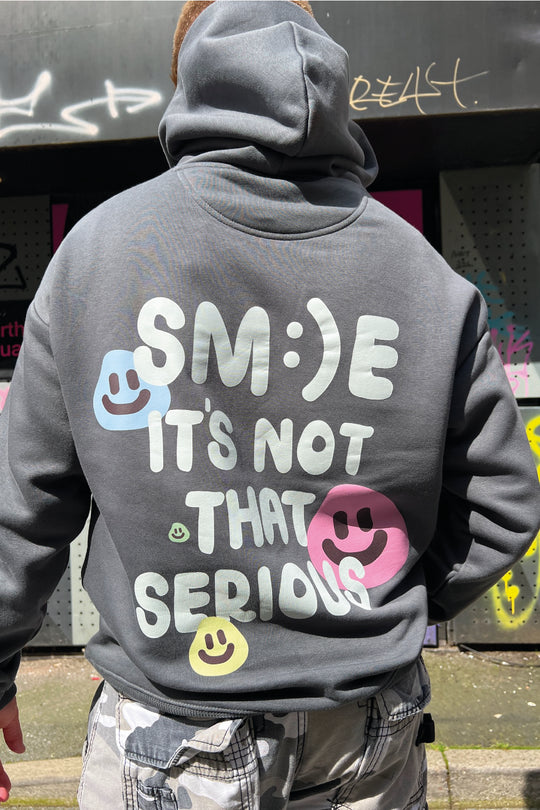 Its not that serious steel grey premium hoodie