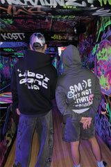 Vibes dont lie black premium hoodie