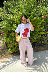 Mini Ciao Bella white printed premium t-shirt