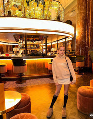 Mini Portofino stone embroidered hoodie loungewear