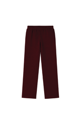 GLAMIFY EVERYDAY ESSENTIAL BURGUNDY STRAIGHT LEG JOGGERS