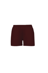 GLAMIFY EVERYDAY ESSENTIAL BURGUNDY SHORTS
