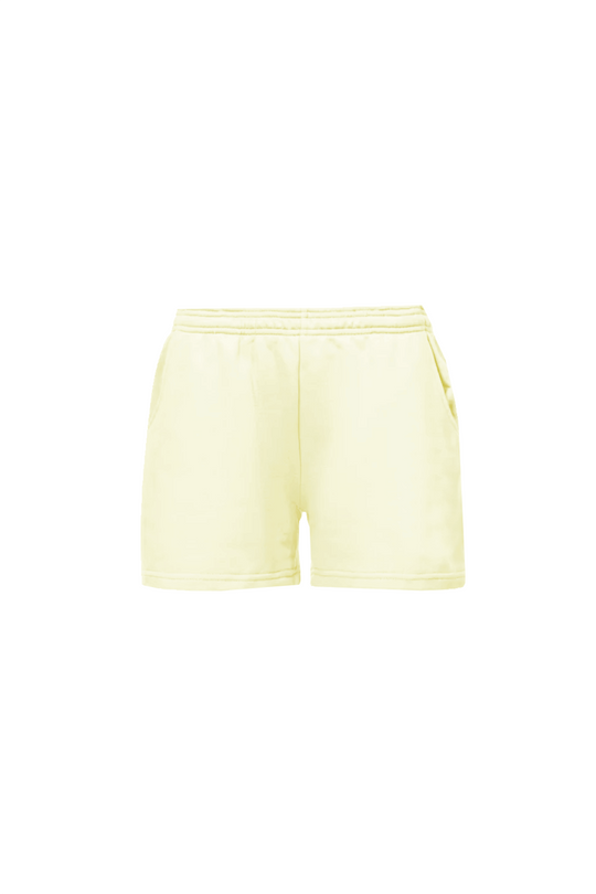 GLAMIFY EVERYDAY ESSENTIAL BUTTER YELLOW SHORTS