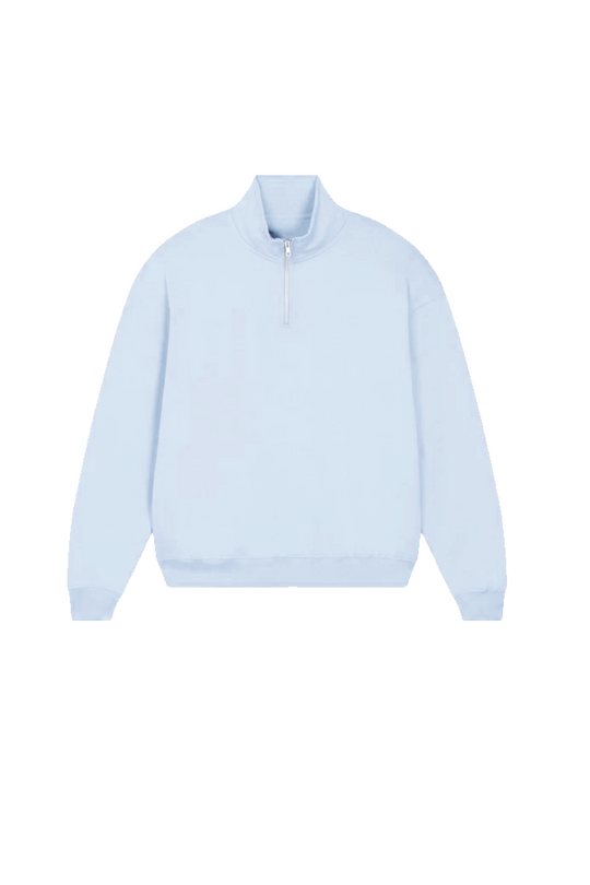 GLAMIFY EVERYDAY ESSENTIAL BABY BLUE 3/4 ZIP