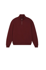 GLAMIFY EVERYDAY ESSENTIAL BURGUNDY 3/4 ZIP