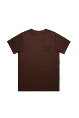GeGe chocolate embroidered t-shirt