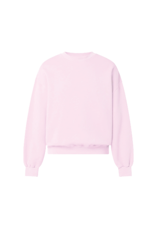GLAMIFY EVERYDAY ESSENTIAL BABY PINK SWEATSHIRT