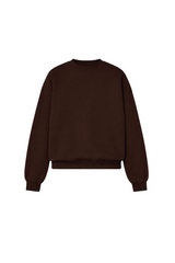 GLAMIFY EVERYDAY ESSENTIAL CHOCOLATE SWEATSHIRT