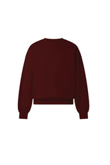 GLAMIFY EVERYDAY ESSENTIAL BURGUNDY SWEATSHIRT