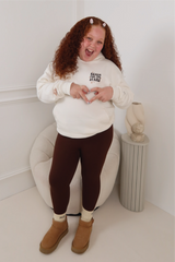 MINI LACEY REACH FOR THE STARS IVORY PRINTED HOODIE