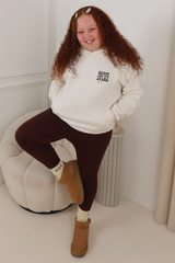 MINI LACEY REACH FOR THE STARS IVORY PRINTED HOODIE