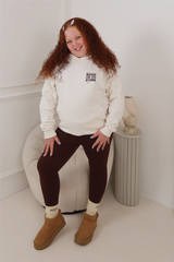 MINI LACEY REACH FOR THE STARS IVORY PRINTED HOODIE