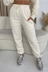 Glamify Premium Essential Relaxed Ecru Jogger Shorts