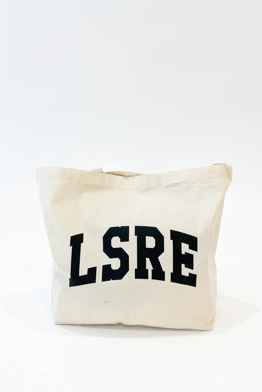 LSRE varisty printed canvas tote