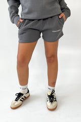 Studio Leisure essential steel grey embroidered shorts