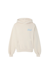 BRIDE EMBROIDERY IVORY & BLUE HOODIE HANNAH BRIGGS
