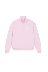SELF LOVE SOCIETY PINK EMBROIDERED 3/4 ZIP HANNAH BRIGGS