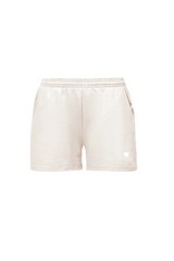 SELF LOVE SOCIETY IVORY & WHITE EMBROIDERED SHORTS HANNAH BRIGGS