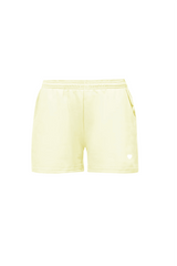 SELF LOVE SOCIETY LEMON & WHITE EMBROIDERED SHORTS HANNAH BRIGGS