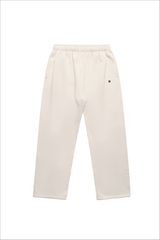 SELF LOVE SOCIETY HEART IVORY & CHOCOLATE EMBROIDERED STRAIGHT LEG JOGGER