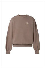 SELF LOVE SOCIETY MOCHA & CREAM 3D EMBROIDERED SWEATER