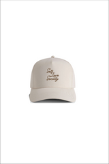 SELF LOVE SOCIETY CREAM & CHOCOLATE EMBROIDERED CAP