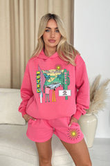 Hollywood Pink Lemonade PREMIUM Hooded loungewear set