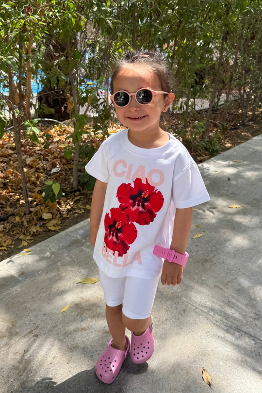 Mini Baby Ciao Bella white printed t-shirt