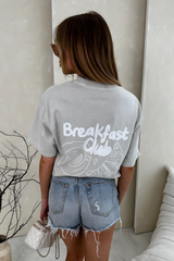 Breakfast club stone printed  t-shirt