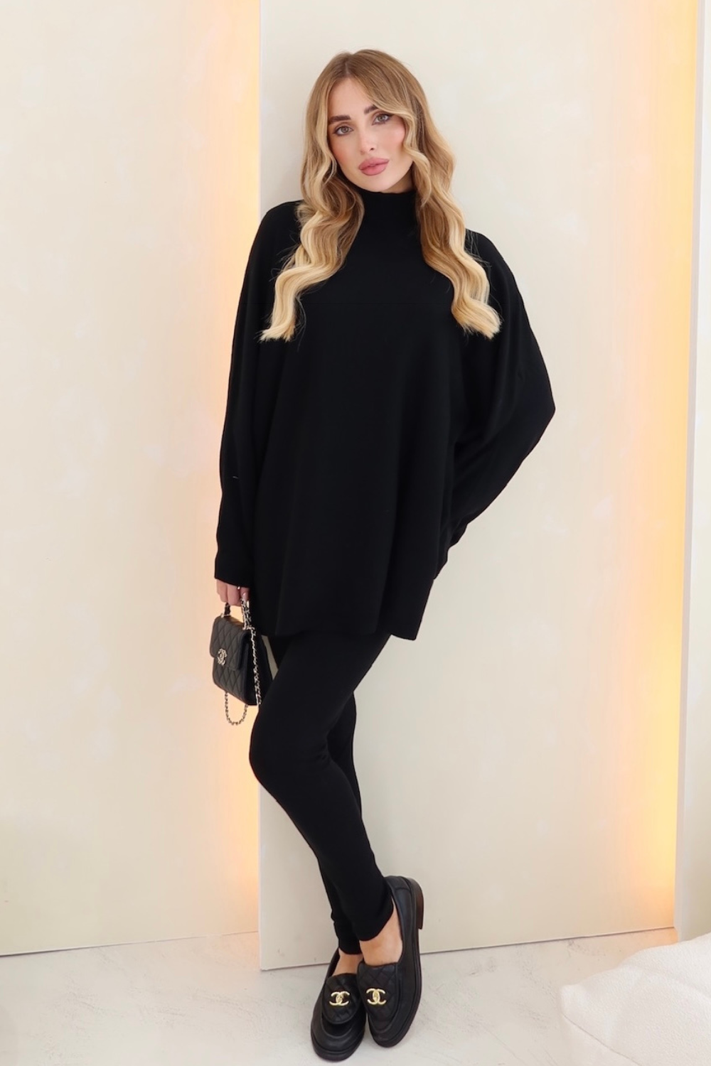 Laurel black knitted loungewear set – Glamify Famous For Loungewear 