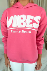 Vibes pink lemonade Premium printed hoodie