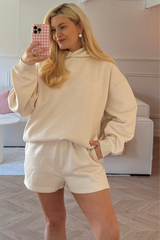 BRIDE EMBROIDERY IVORY & WHITE HOODIE HANNAH BRIGGS