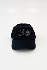 LSRE varsity black embroidered baseball cap