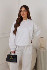 Glamify premium essential light marl sweatshirt