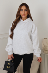 Glamify premium essential light marl hoodie