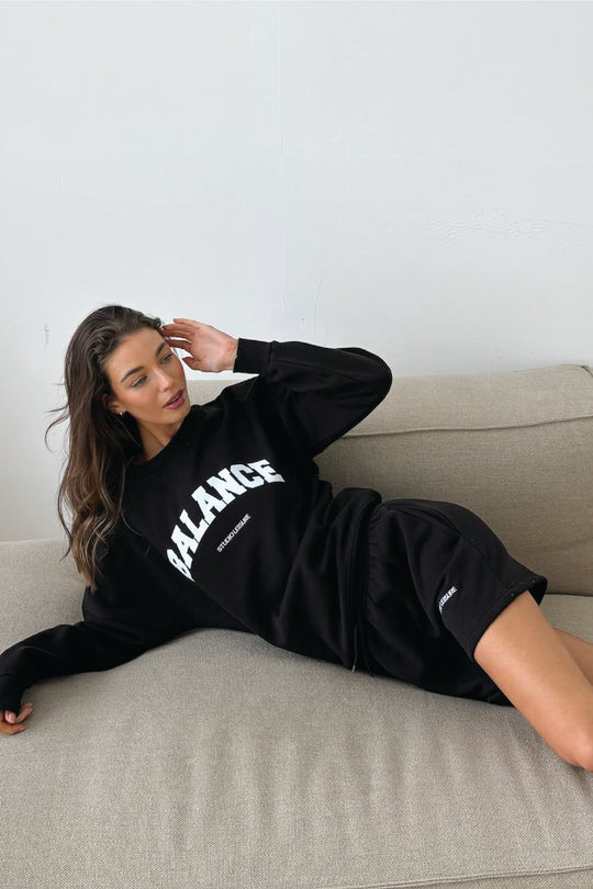 Studio Leisure Balance black printed sweater