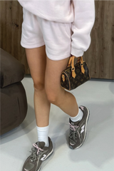 GLAMIFY EVERYDAY ESSENTIAL BABY PINK SHORTS