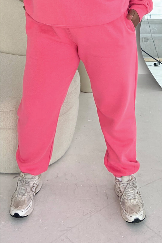 Glamify basics relaxed pink lemonade jogger