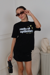 Mini Radical Optimism black printed t-shirt