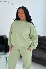 Glamify Premium Essential Relaxed Sage Sweatshirt Sweater