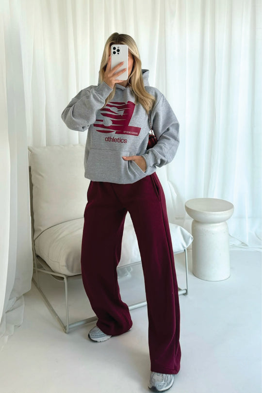 Studio leisure athletics marl grey printed hoodie